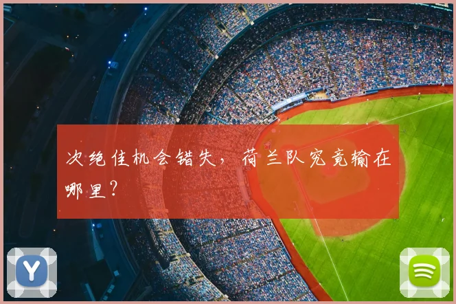 次绝佳机会错失，荷兰队究竟输在哪里？